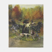 German Wirehaire Pointer Fleece Deken (Voorkant)