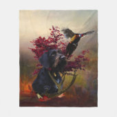 German Wirehaire Pointer Fleece Deken (Voorkant)