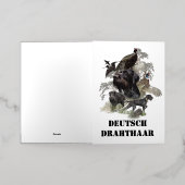 German Wirehaire Pointer Folie Wenskaart (Buiten Laag)