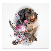 German Wirehaire Pointer Foto Afdruk (Voorkant)