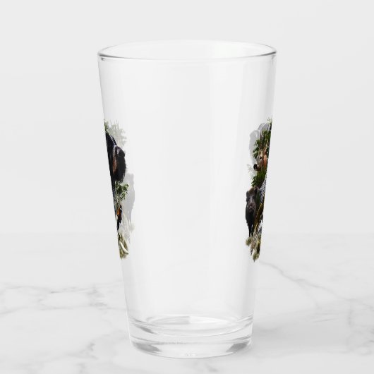 German Wirehaire Pointer Glas (Rechts)