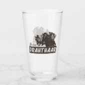 German Wirehaire Pointer Glas (Voorkant)