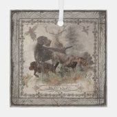German Wirehaire Pointer Glas Ornament (Achterkant)