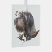 German Wirehaire Pointer Glas Ornament (Voorkant Rechts)