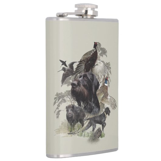 German Wirehaire Pointer Heupfles (Rechts)