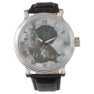 German Wirehaire Pointer Horloge