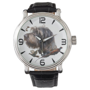 German Wirehaire Pointer Horloge