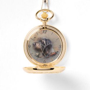 German Wirehaire Pointer Horloge