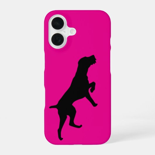 German Wirehaire Pointer iPhone 16 Hoesje (Achterkant)