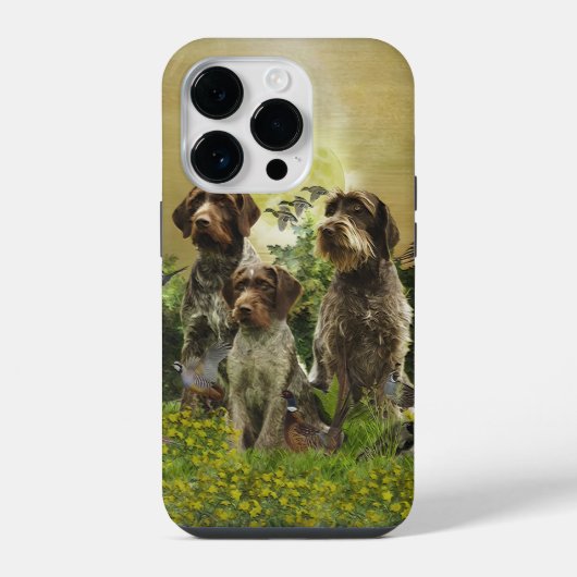 German Wirehaire Pointer iPhone Hoesje (Achterkant)