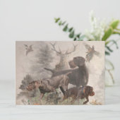 German Wirehaire Pointer Kaart (Staand voorkant)