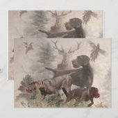 German Wirehaire Pointer Kaart (Voorkant / Achterkant)