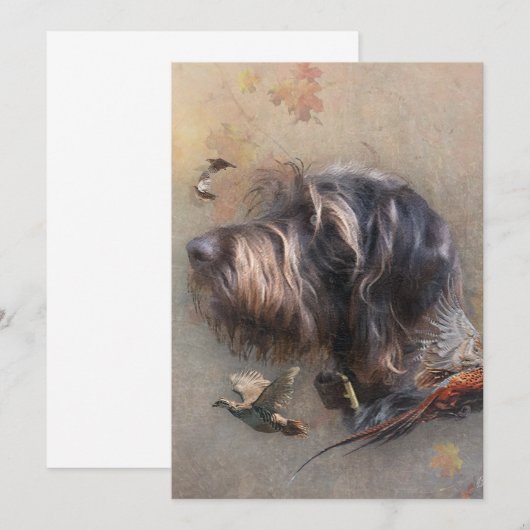 German Wirehaire Pointer Kaart (Voorkant / Achterkant)