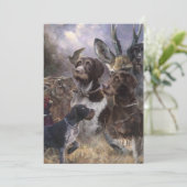 German Wirehaire Pointer Kaart (Staand voorkant)