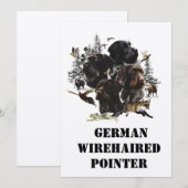 German Wirehaire Pointer Kaart (Voorkant / Achterkant)