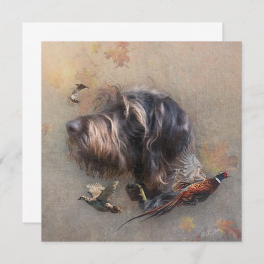 German Wirehaire Pointer Kaart (Voorkant / Achterkant)