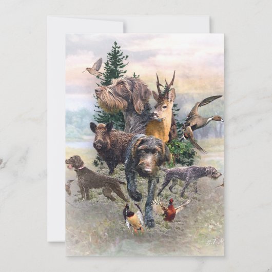 German Wirehaire Pointer Kaart (Achterkant)