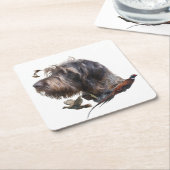 German Wirehaire Pointer Kartonnen Onderzetters (Schuin)