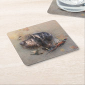 German Wirehaire Pointer Kartonnen Onderzetters (Schuin)