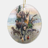 German Wirehaire Pointer Keramisch Ornament (Links)