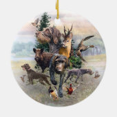 German Wirehaire Pointer Keramisch Ornament (Achterkant)