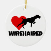 German Wirehaire Pointer Keramisch Ornament (Voorkant)