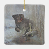 German Wirehaire Pointer Keramisch Ornament (Achterkant)