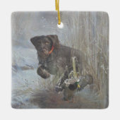 German Wirehaire Pointer Keramisch Ornament (Voorkant)
