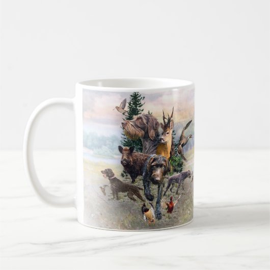 German Wirehaire Pointer Koffiemok (Links)