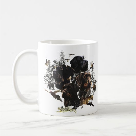 German Wirehaire Pointer Koffiemok (Links)