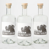 German Wirehaire Pointer Likeurfles Etiket (Flessen)