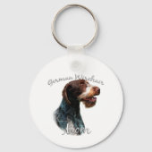German Wirehaire Pointer Ma 2 Sleutelhanger (Voorkant)