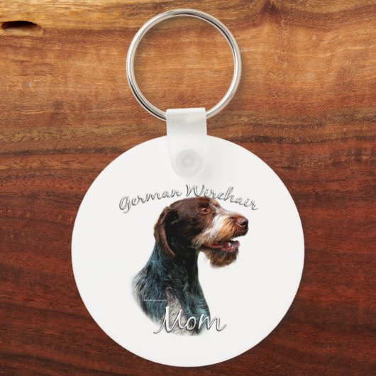 German Wirehaire Pointer Ma 2 Sleutelhanger (Achterkant)