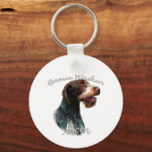 German Wirehaire Pointer Ma 2 Sleutelhanger (Voorkant)
