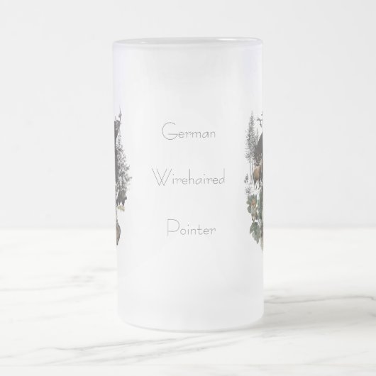 German Wirehaire Pointer Matglas Bierpul (Center)