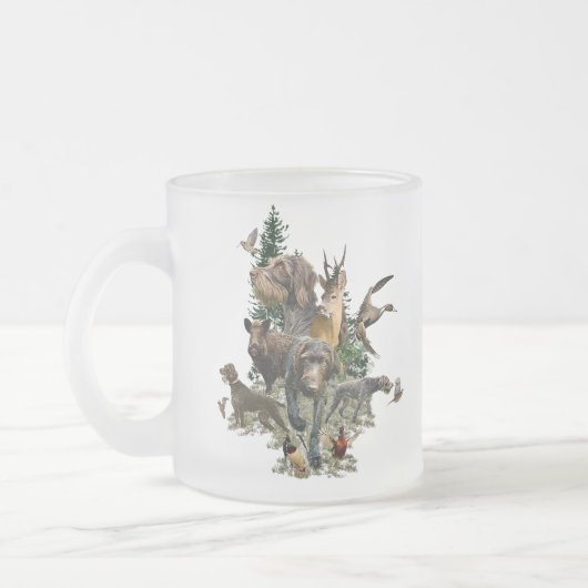 German Wirehaire Pointer Matglas Koffiemok (Links)