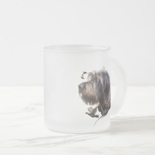 German Wirehaire Pointer Matglas Koffiemok (Voorkant rechts)