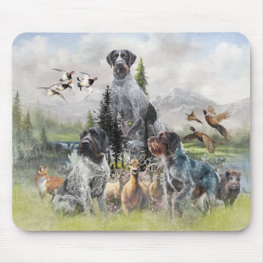 German Wirehaire Pointer Muismat (Voorkant)