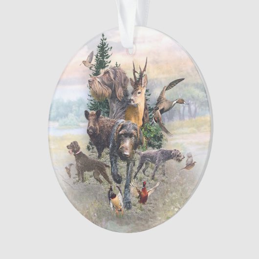German Wirehaire Pointer Ornament (voorkant)