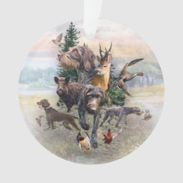 German Wirehaire Pointer Ornament
