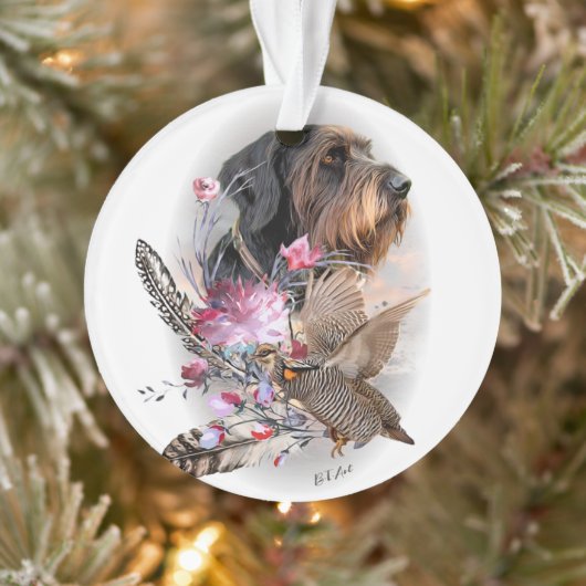 German Wirehaire Pointer Ornament (Boom)
