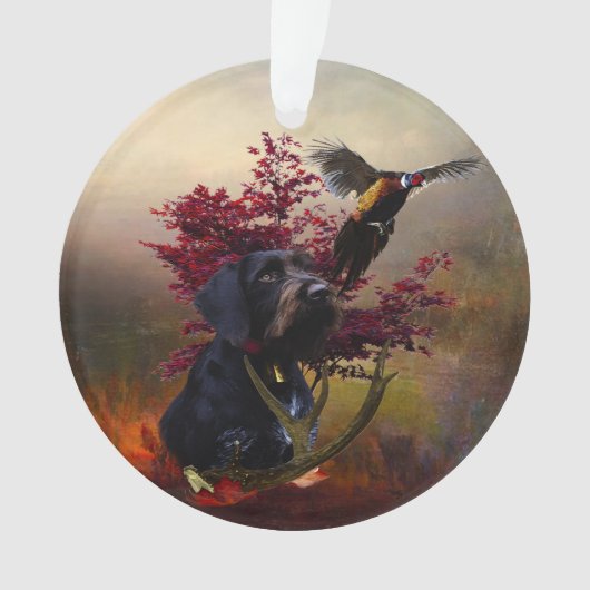 German Wirehaire Pointer Ornament (voorkant)