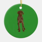 German Wirehaire Pointer Ornament (Voorkant)