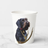 German Wirehaire Pointer Papieren Bekers (Achterkant)