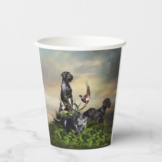 German Wirehaire Pointer Papieren Bekers (Voorkant)