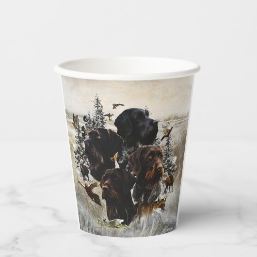 German Wirehaire Pointer Papieren Bekers (Voorkant)