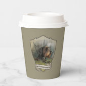 German Wirehaire Pointer Papieren Bekers (Achterkant)