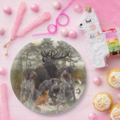 German Wirehaire Pointer Papieren Bordje (Feest)