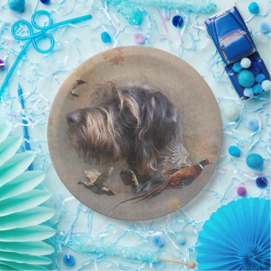 German Wirehaire Pointer Papieren Bordje (Feest)