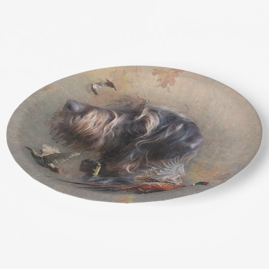 German Wirehaire Pointer Papieren Bordje (Gekanteld)